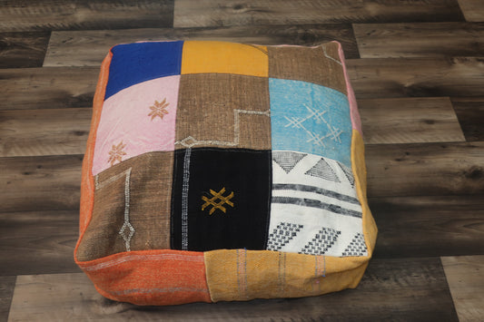 Moroccan Berber Pouf - Floor Cushion - MarrakeshLoom