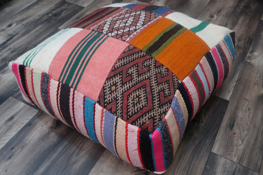 Moroccan Berber Pouf - Floor Cushion - MarrakeshLoom