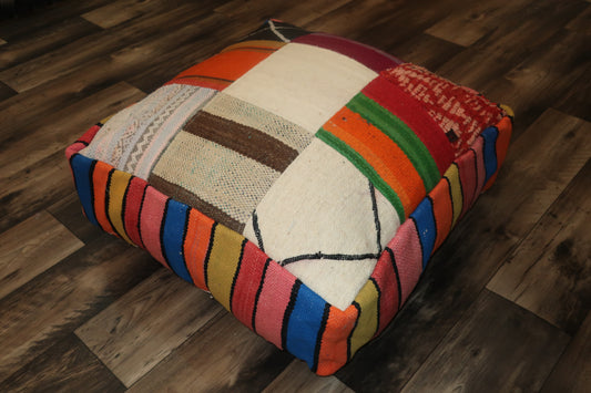 Moroccan Berber Pouf - Floor Cushion - MarrakeshLoom