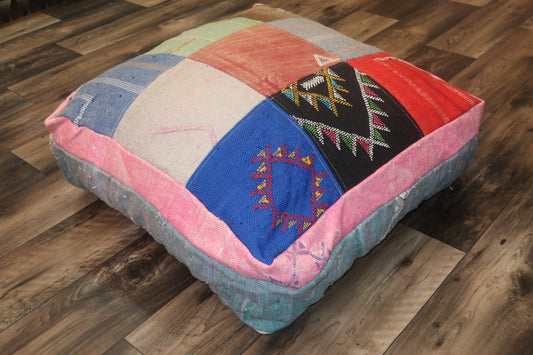 Moroccan Berber Pouf - Floor Cushion - MarrakeshLoom