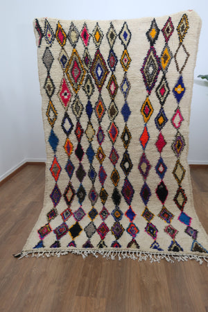 Moroccan Berber Azilal Rug "Nelia" - 8.53 FT x 4.92 FT ( 260 CM x 150 CM ) - MarrakeshLoom
