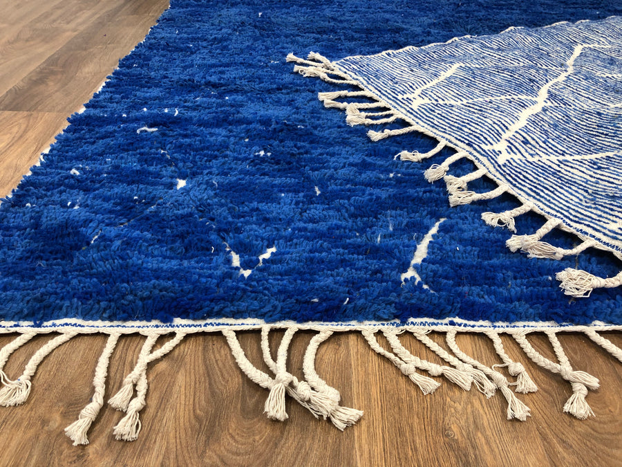 Handmade Moroccan Beni Ourain rug - 9.18 x 6.46 FT ( 280 x 197 CM) - Authentic Handwoven Carpet - MarrakeshLoom