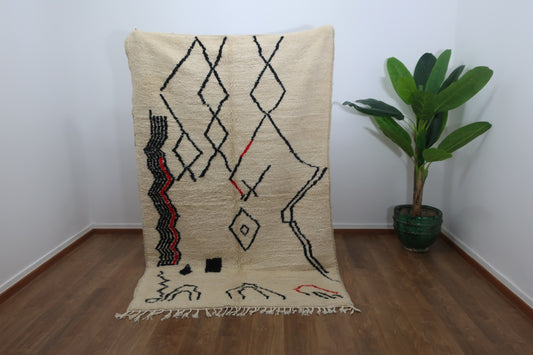 Moroccan Berber Azilal Rug "Zara" - 7.80 FT  x 4.92 FT ( 238 CM x 150 CM ) - MarrakeshLoom