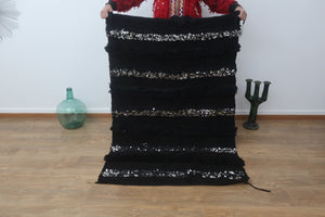 Handmade Moroccan Wedding Blanket Handira - "Louna" - 200 CM x 113 CM - MarrakeshLoom