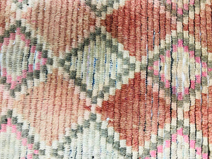 Vintage Moroccan Berber wool Runner - 12.72 FT × 2.69 FT ( 388 Cm × 82 Cm ) - MarrakeshLoom
